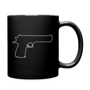 waffe- - Tasse einfarbig - Schwarz - Rechts