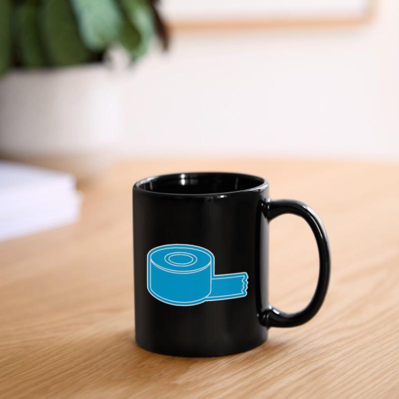 Adhesive Tape Roll Outline Full Colour Mug