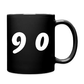 90. 90 ANS. 90e ANNIVERSAIRE. ANNIVERSAIRE 90 ANS. - Mug uni - noir - Droite