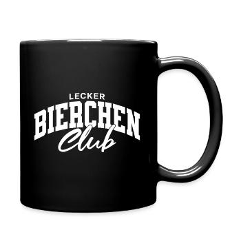 Lecker Bierchen Club - Tasse einfarbig - Schwarz - Rechts