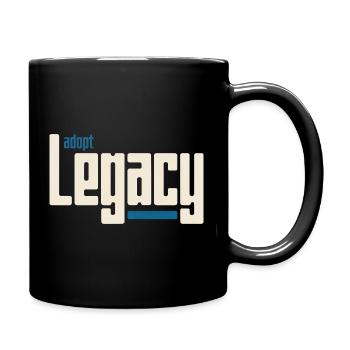 Adopt Legacy Retro Typografie - Tasse einfarbig - Schwarz - Rechts