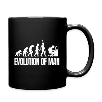 Programmierer Computerfreak Evolution Retro - Tasse einfarbig - Schwarz - Rechts