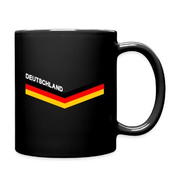 DEUTSCHLAND GERMANY EUROPA DEUTSCHE SPORT FAN - Tasse einfarbig - Schwarz - Rechts