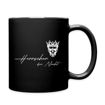 Herrscher_der_Nacht - Tasse einfarbig - Schwarz - Rechts