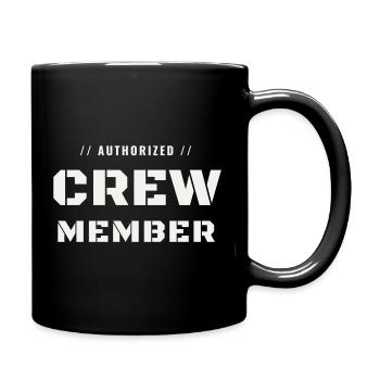 Crew Member Military Authorized Team Staff - Full Colour Mug - black - Right