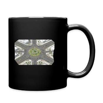 Roundabout Garden Patterns - Full Colour Mug - black - Right