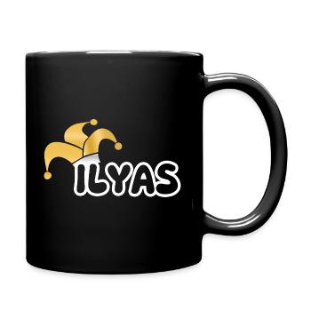 Fastnacht Ilyas - Tasse einfarbig - Schwarz - Rechts