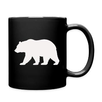 Bear Silhouette - Full Colour Mug - black - Right