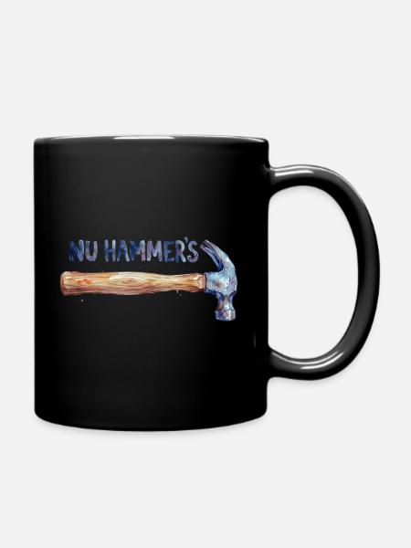 Aquarell Hammer - Nu Hammer's - Tasse einfarbig - Schwarz