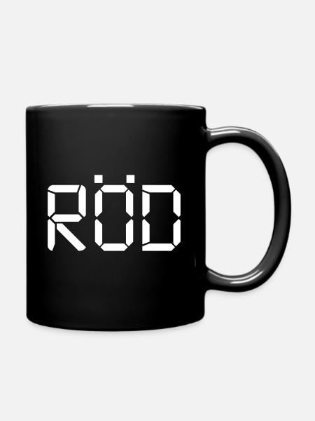 Red - LCD - Full Colour Mug - black