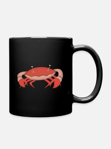 Crabby die Krabbe - Tasse einfarbig - Schwarz