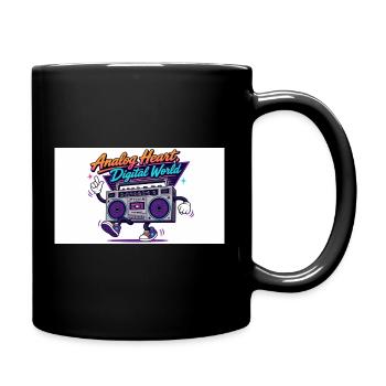 Analog Heart, Digital World - Full Colour Mug - black - Right