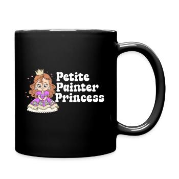 Cadeau de dessin de peintre drôle Petite Princesse - Mug uni - noir - Droite