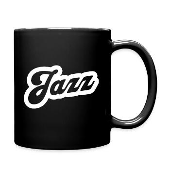 Jazzmusik-Logo - Tasse einfarbig - Schwarz - Rechts