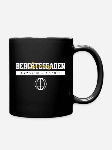Berchtesgaden Bayern Koordinaten Reise Souvenir - Tasse einfarbig - Schwarz