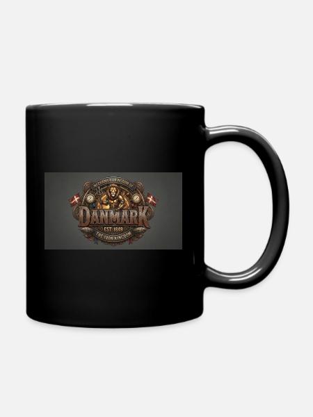 Mechanical Kingdom of Danmark - Tasse einfarbig - Schwarz