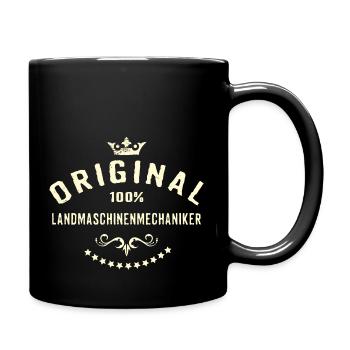 Original 100 Prozent Landmaschinenmechaniker - - Tasse einfarbig - Schwarz - Rechts