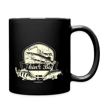 Angel Designs Think big Schweden - Tasse einfarbig - Schwarz - Rechts