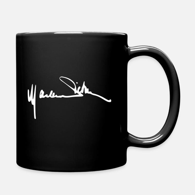 Marlene Dietrich Autogramm - Tasse einfarbig - Schwarz