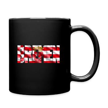 Drapeau de bacon de Brême - Mug uni - noir - Droite