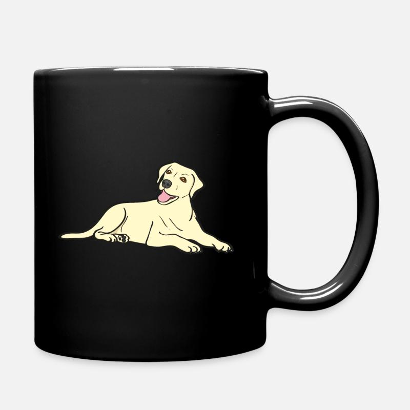 Süsser Labrador - Tasse einfarbig - Schwarz