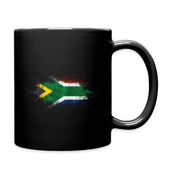 Africa Südafrika - Tasse einfarbig - Schwarz - Rechts