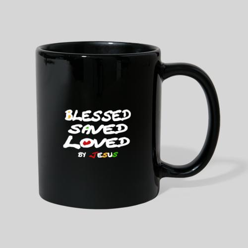 Blessed Saved Loved by Jesus - Tasse einfarbig