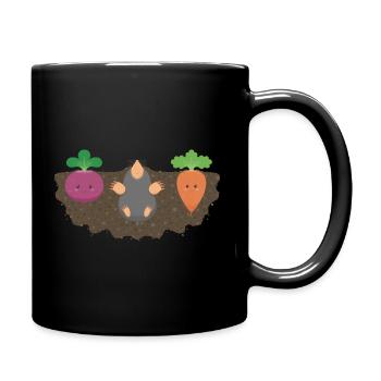 Vegetables and mole 2 - Full Colour Mug - black - Right