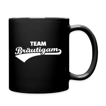 Team Bräutigam - Tasse einfarbig - Schwarz - Rechts
