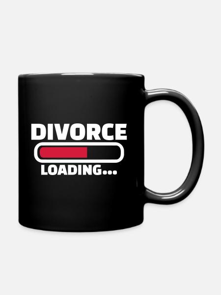 Scheidung - Tasse einfarbig - Schwarz