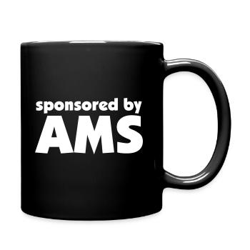 Luster Sponsored By AMS Jobcenter Spruch - Tasse einfarbig - Schwarz - Rechts