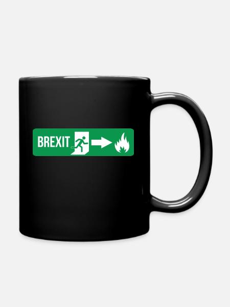 Feuer Brexit - Tasse einfarbig - Schwarz