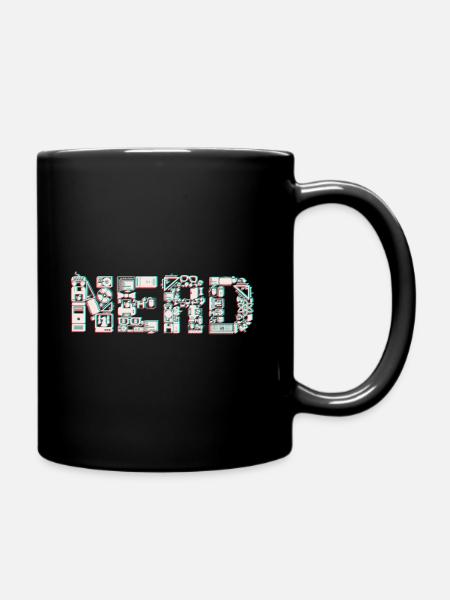 NERD 3D - Tasse einfarbig - Schwarz