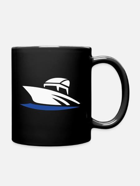 Motorboat - Full Colour Mug - black