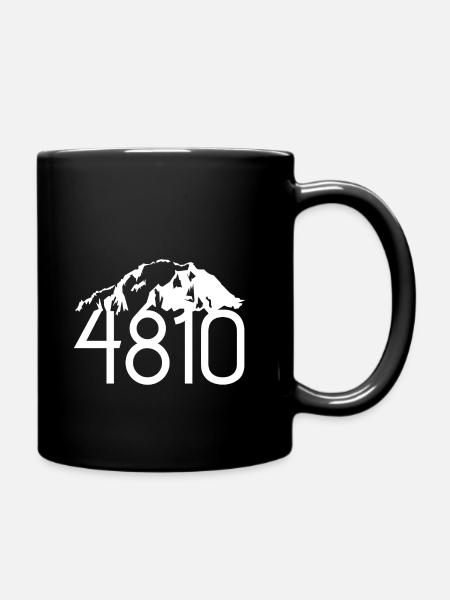 Mont Blanc 4810 - montagne, sommet d'altitude - Mug uni - noir