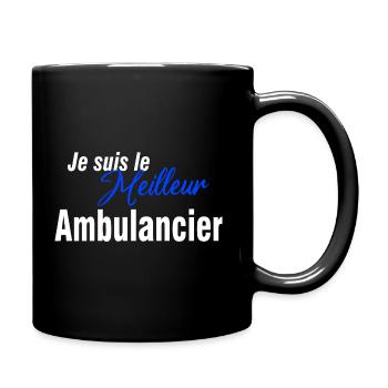 ambulancier cadeau humour ambulancier - Mug uni - noir - Droite