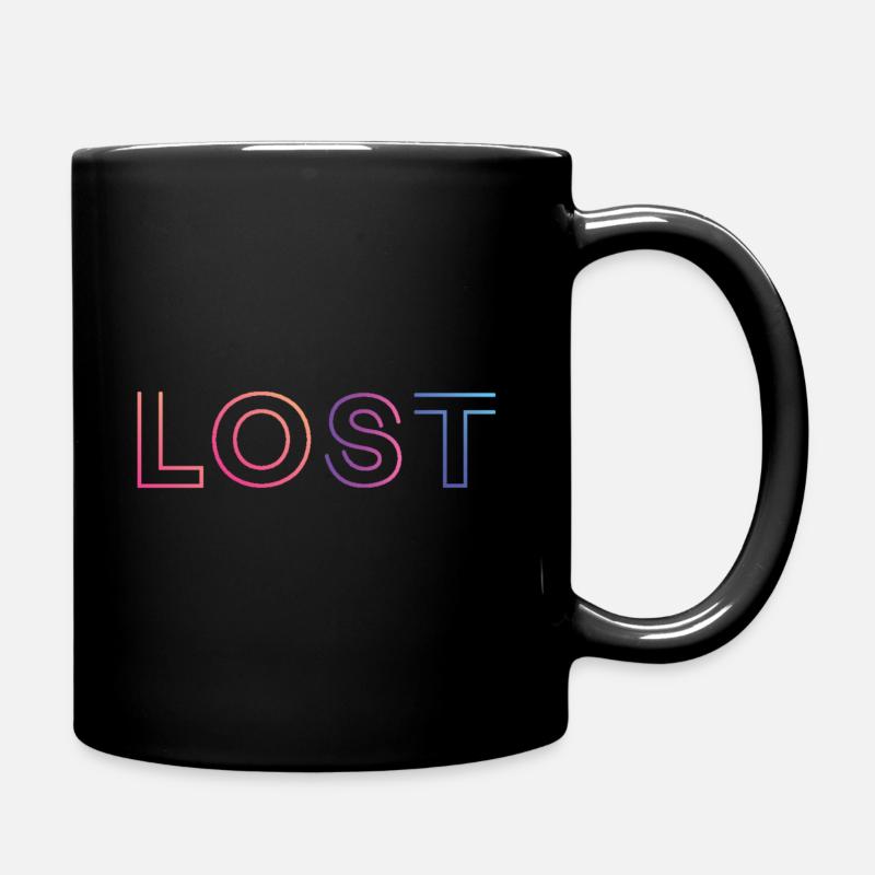 Lost - Tasse einfarbig - Schwarz