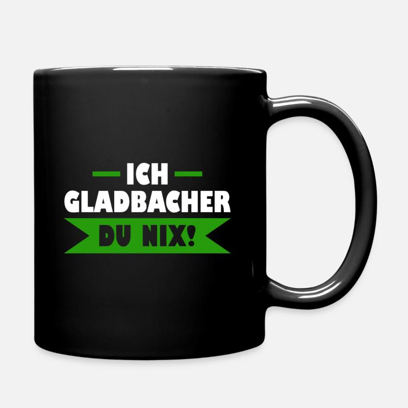 Mönchengladbach Gladbacher - Tasse einfarbig - Schwarz