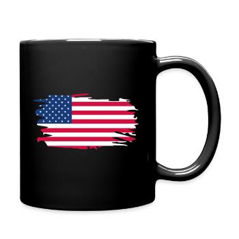 Drapeau USA Amérique US Stars & Stripes US - Mug uni - noir - Droite