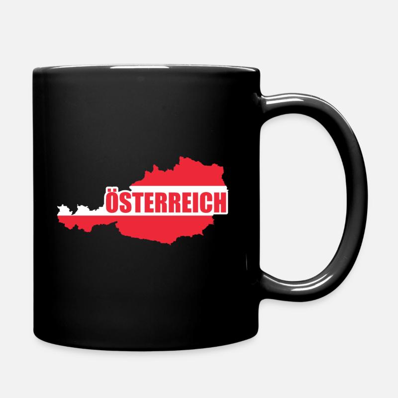 Österreich - Tasse einfarbig - Schwarz