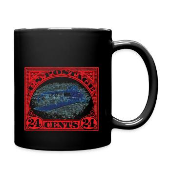US Postage 24 Cents Inverted postage stamp - Full Colour Mug - black - Right