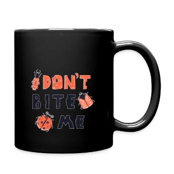 Don't Bite Me Cute Beetle ladybug - Mug uni - noir - Droite