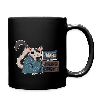 gaming sugarglider - Full Colour Mug - black - Right