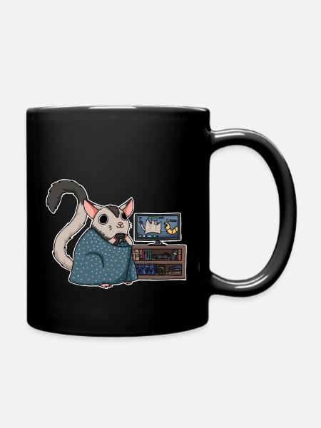 gaming sugarglider - Full Colour Mug - black
