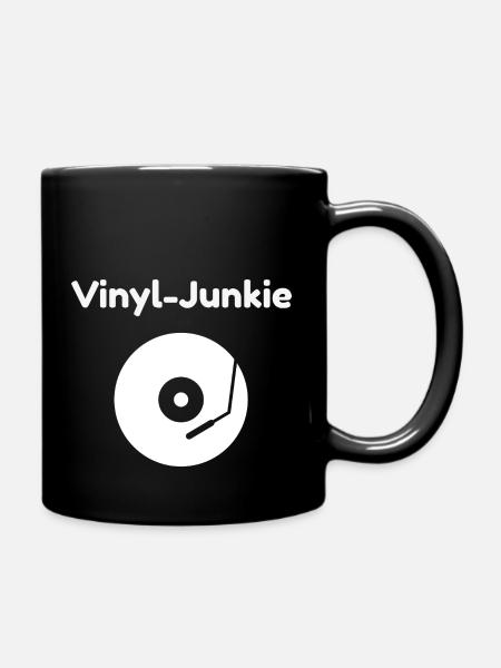 Accro au vinyle - Mug uni - noir
