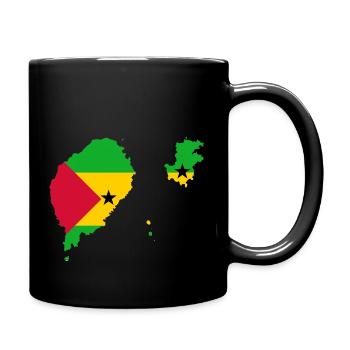 Sao tome Principe flag - Mug uni - noir - Droite