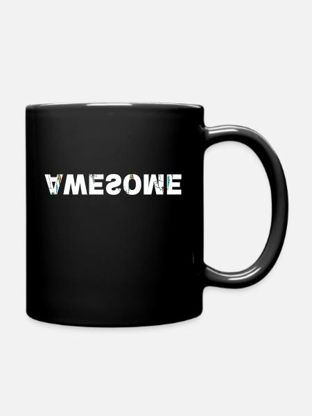 Awesome - Tasse einfarbig - Schwarz