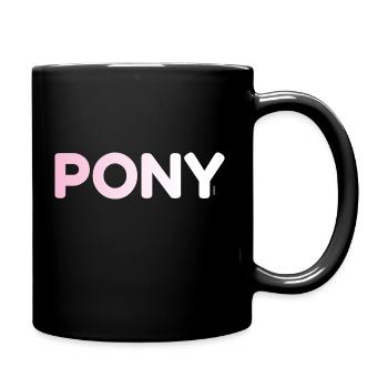 Der einzige Trick Pony - Tasse einfarbig - Schwarz - Rechts
