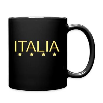 Italien, Italia, Italy, Logo, I Love Italy - Tasse einfarbig - Schwarz - Rechts