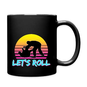 Let’s Roll BJJ Rétro - Mug uni - noir - Droite